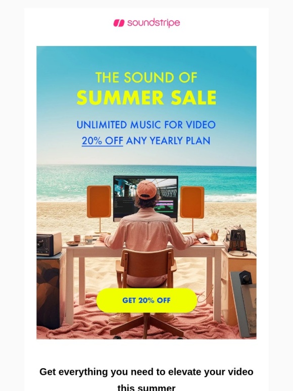 Soundstripe - The Sound of Summer Sale is here