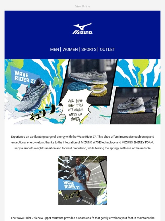 Mizuno - Introducing the Wave Rider 27 - Ride the Wave of Energy
