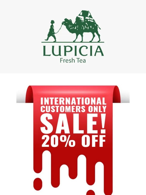 LUPICIA - 20% Off Sale ? Exclusive for International Customers