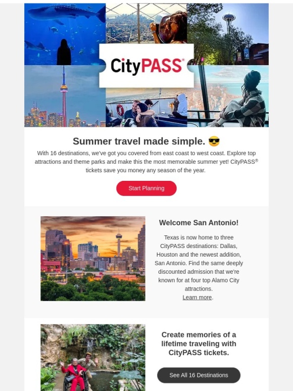 CityPass - Vacation anyone? ? Take CityPASS tickets on your next trip