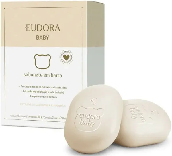 Eudora - Bebe - Kit de Sabonetes em Barra (2 x 80Gr) - (Bar Soaps (2 x 2.82Oz