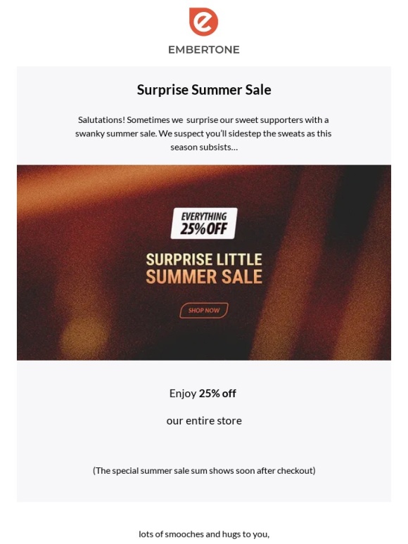 Embertone - Surprise Little Summer Sale ?