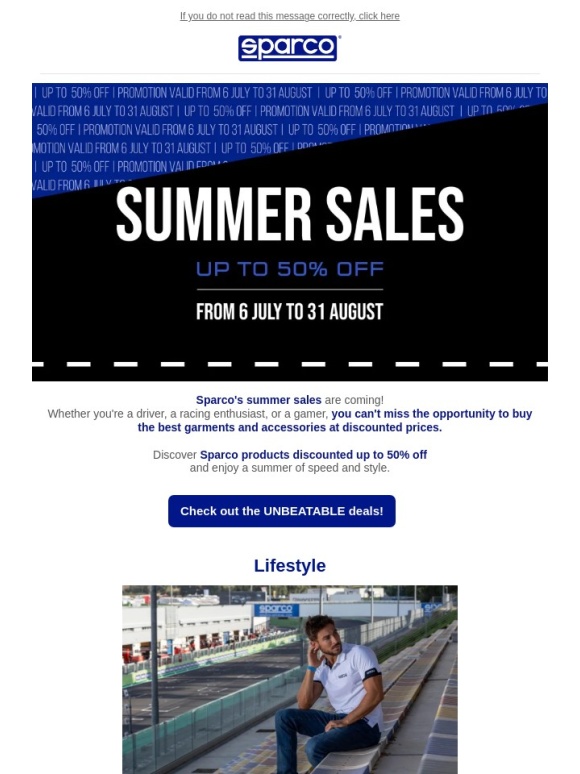 Sparco - Sparco Summer Sales: upgrade your racing style with incredible discounts