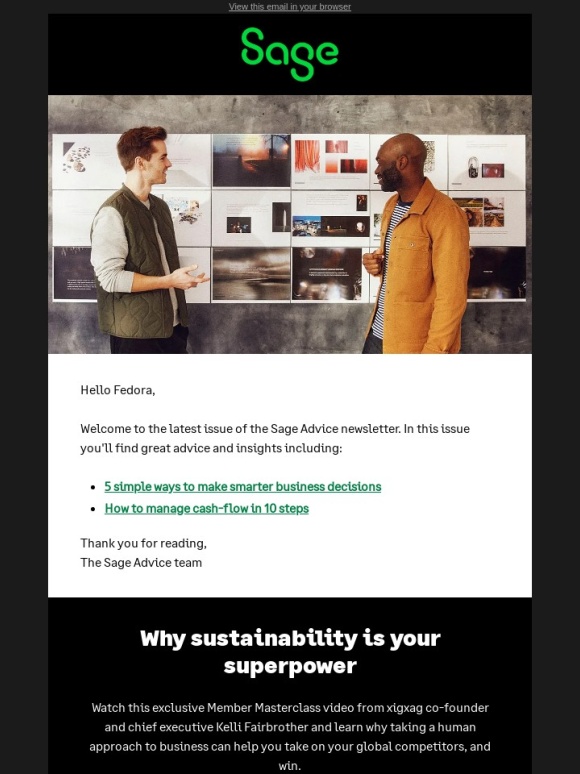 Sage - Sage Advice: Gain the Competitive Edge: Master the Art of Smarter Business Decisions
