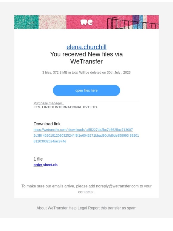 WeTransfer - @soarinfotech.com You have received New files Via We transfer