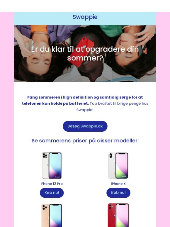 Swappie - Glem ikke ikke vores sommerpriser