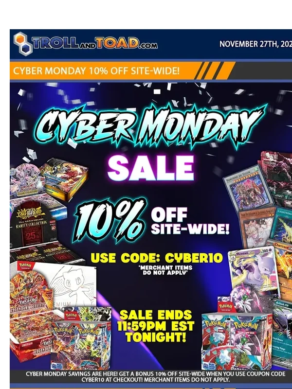 Troll And Toad - Get 10% Off Site-Wide This Cyber Monday! Black Friday Deals End Tonight