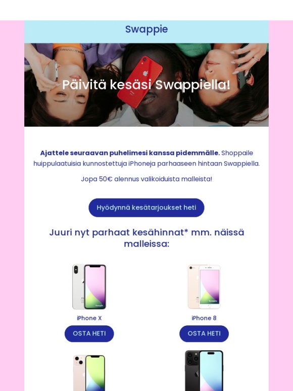 Swappie - Viimeinen mahdollisuus hyödyntää kesätarjoukset