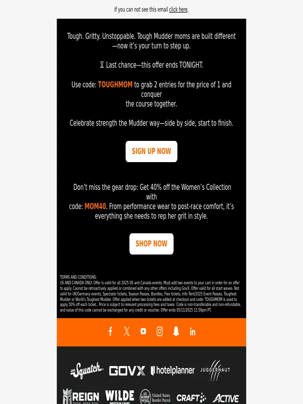 Tough Mudder - Final Hours: TOUGHMOM Gets You 2-for-1