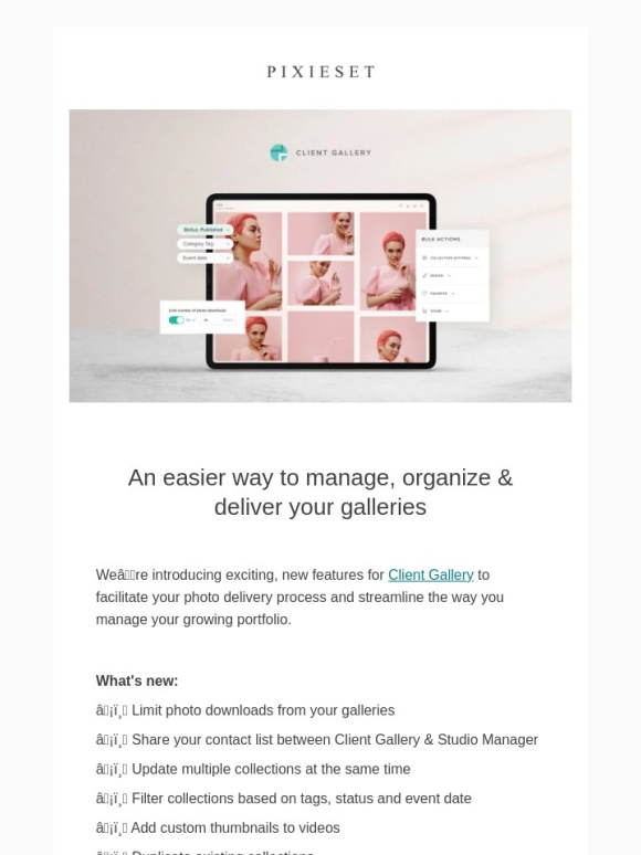 Pixieset - ⚡️ NEW! Limit photo downloads and manage your growing portfolio with ease