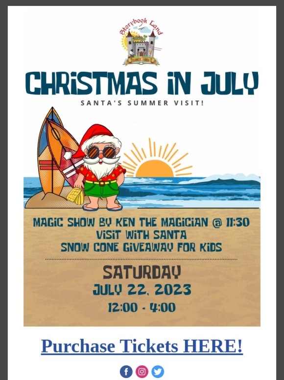 Storybook Land - It's Christmas in July