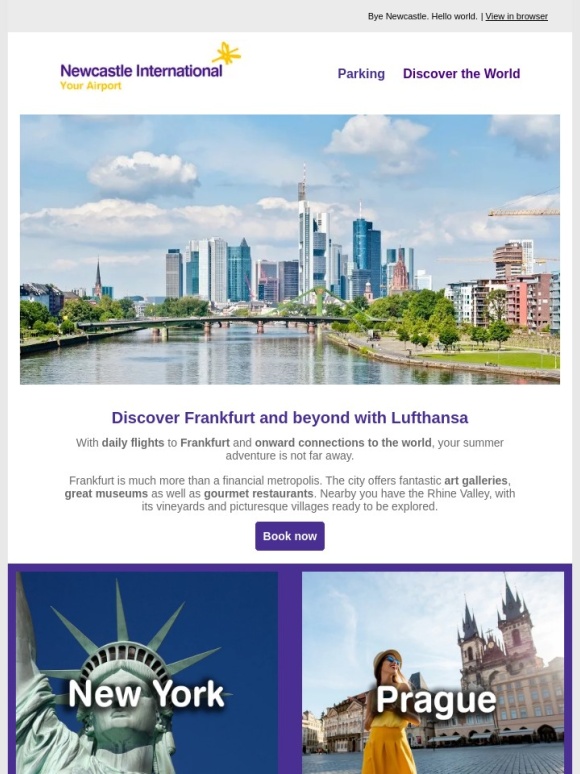 Lufthansa - Summer Adventures from Newcastle with Lufthansa! ✈️