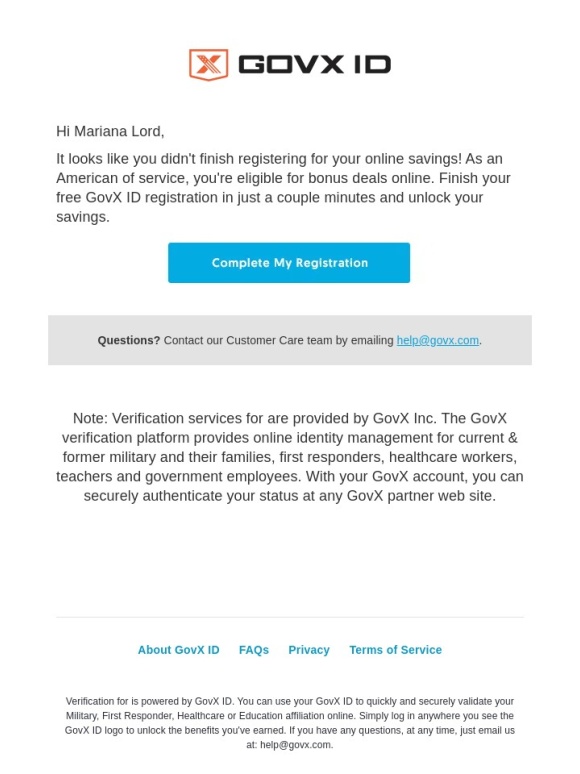 Govx - You're so close to your savings