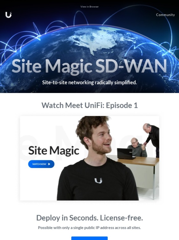 Ubiquiti Networks - Introducing Site Magic SD-WAN