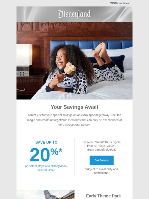 Disneyland - We have a magical summer vacation deal for you