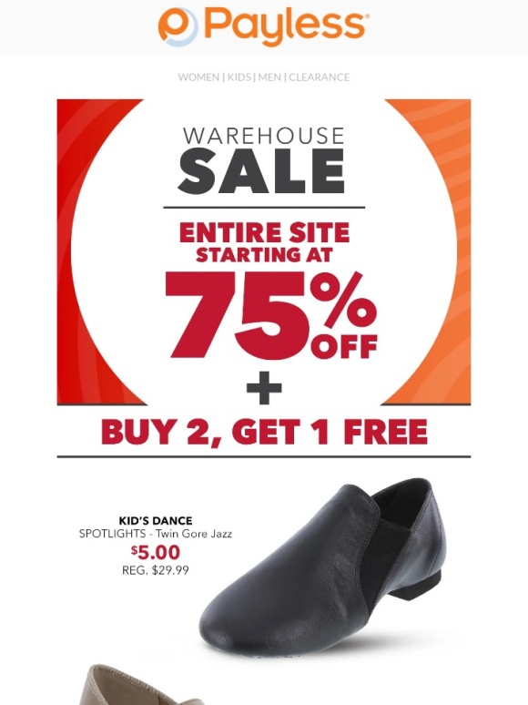 Payless - Your buy 2,get 1 free offer is waiting for you..