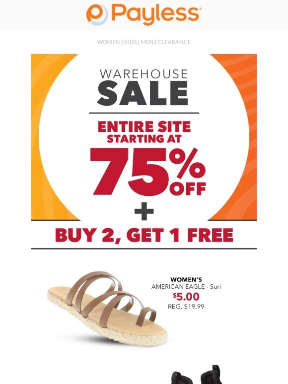 Payless - Psst ... buy 2,get 1 free in here‼️