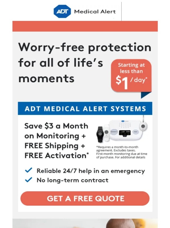 ADT - Help Manage Health Risks with ADT Fall Detection&dagger; Devices