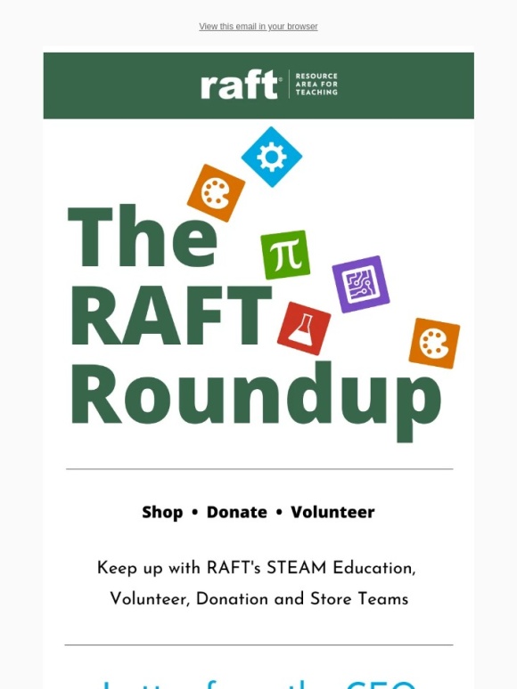 RAFT - August's RAFT Roundup