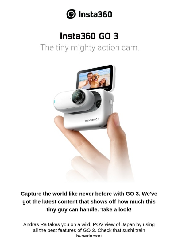 Insta360 - What makes GO 3 so special anyway