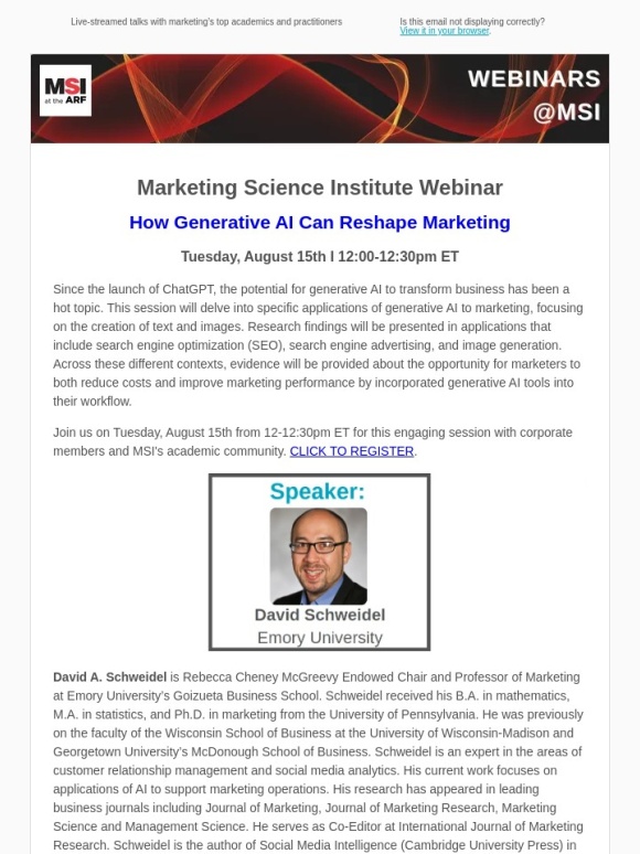 MSI - MSI Webinar: How Generative AI Can Reshape Marketing