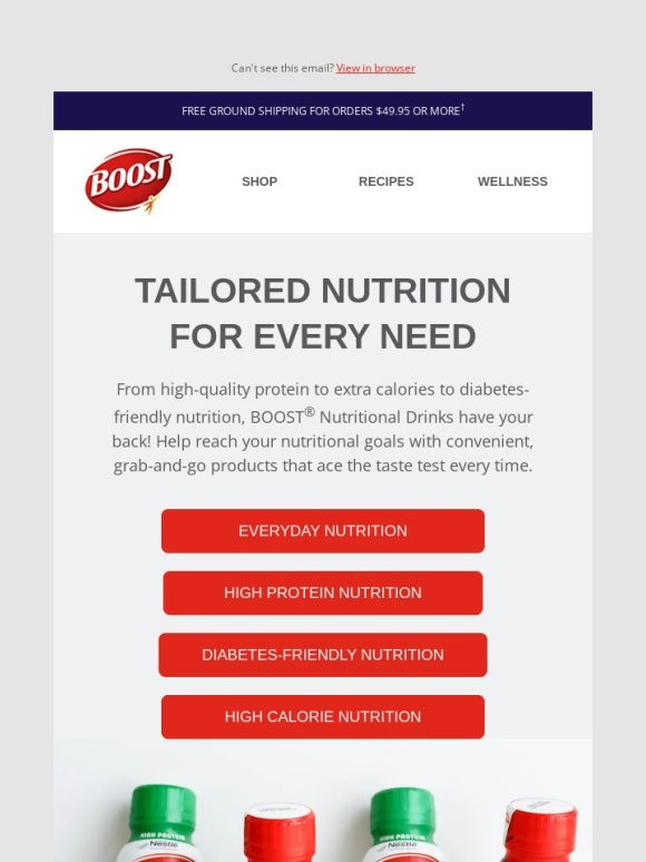 Boost - Is your diet falling short of key nutrients