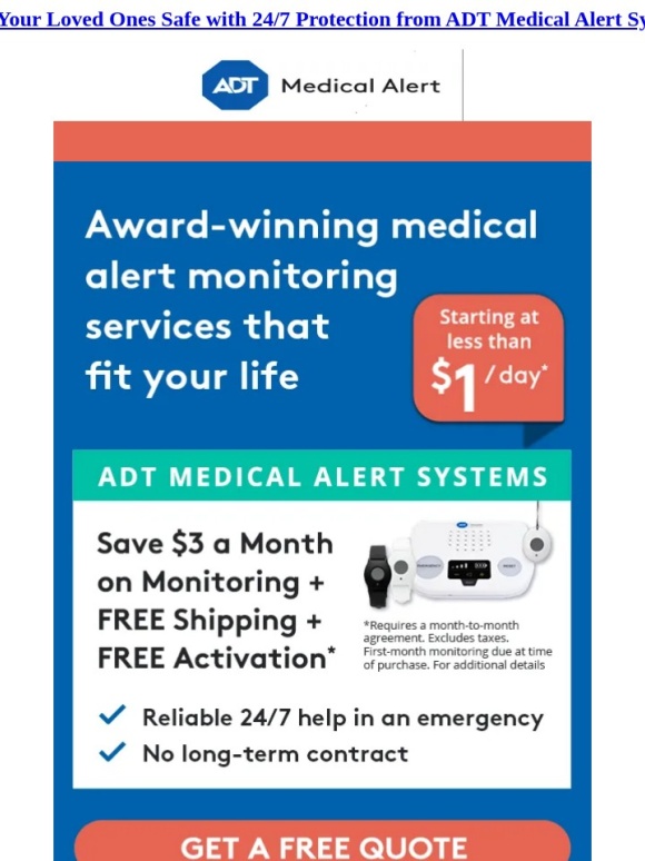 ADT - Get Peace of Mind with ADT Medical Alert Systems