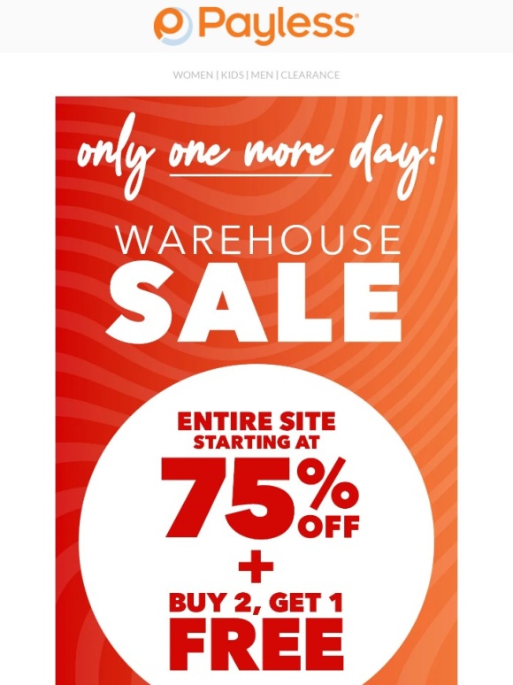 Payless - Stock up alert: Buy 2,get 1 free in here >>>