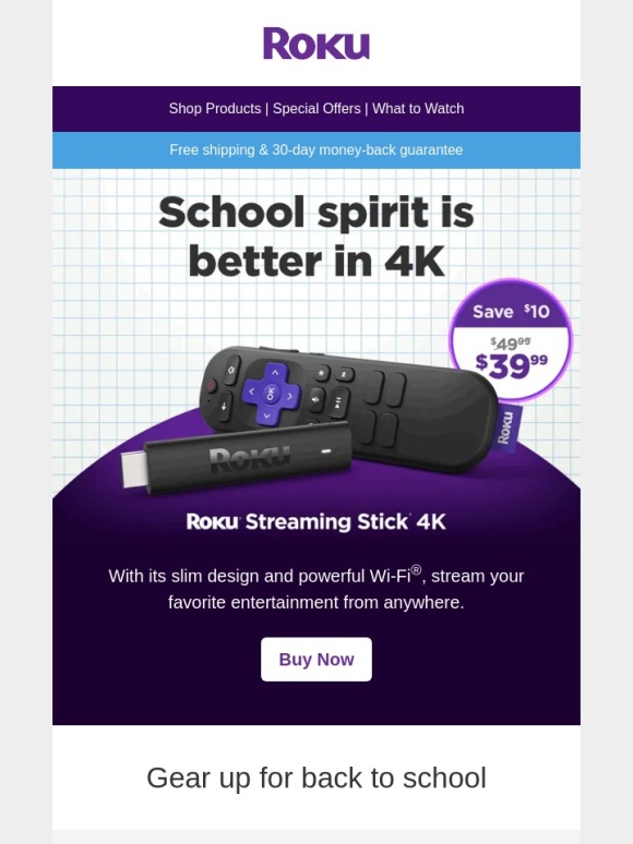 Roku - Want to make the school year more entertaining