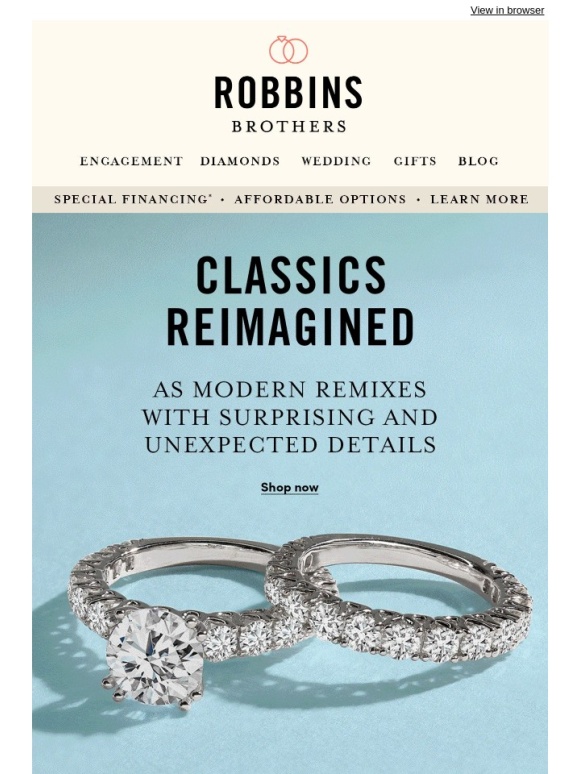 Robbins Brothers - Classic engagement rings—reimagined