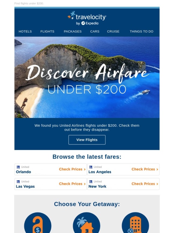 Travelocity - This United Airlines ticket offer = your next trip
