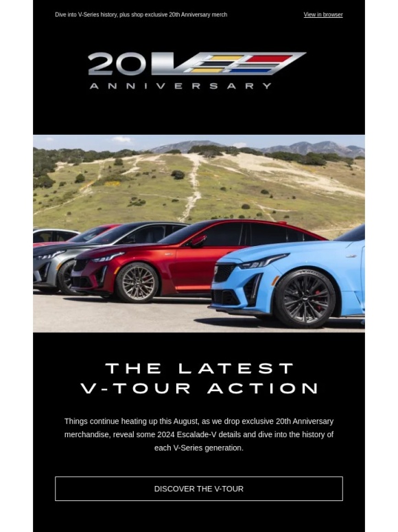 Cadillac - August is packed with more Cadillac V-Tour thrills