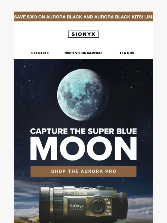 SiOnyx - Don't Miss the Super Blue Moon