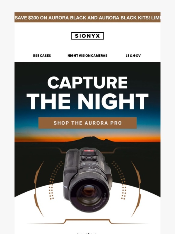 SiOnyx - Your Tactical Edge in Surveillance and Evidence Gathering