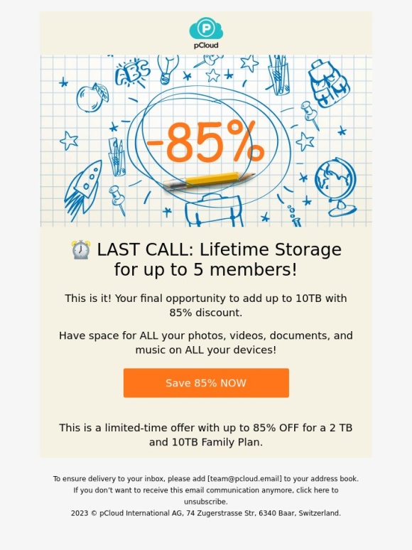 pCloud - ? Final Hours: 85% OFF on our Family LIFETIME Plans! ?