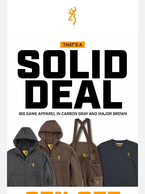 Browning - SALE - Big Game Solids ?