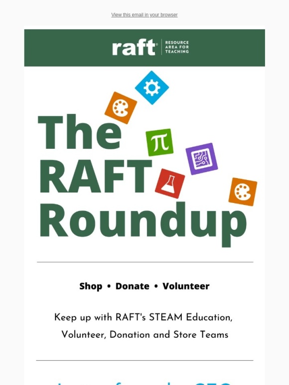 RAFT - September's RAFT Roundup