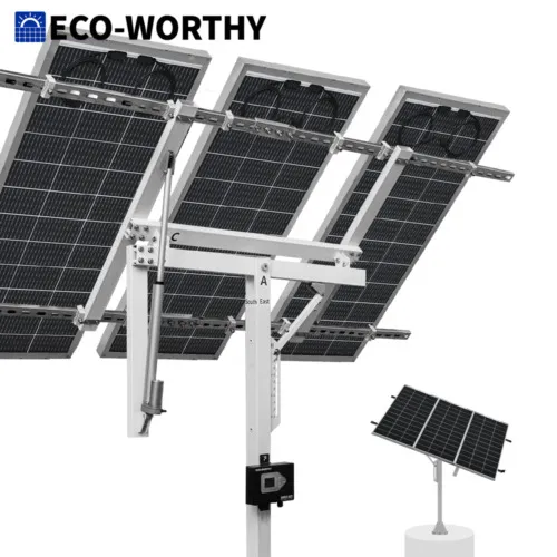 ECO-WORTHY 3-Pack 195W Watt Solar Panel + Single-Axis Tracking Bracket $400 + Free Shipping