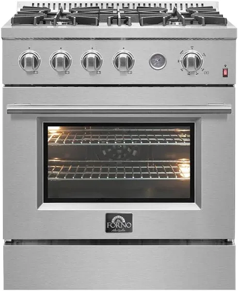FORNO Marco 30" Stainless Steel Freestanding Gas Range FFSGS6277-30