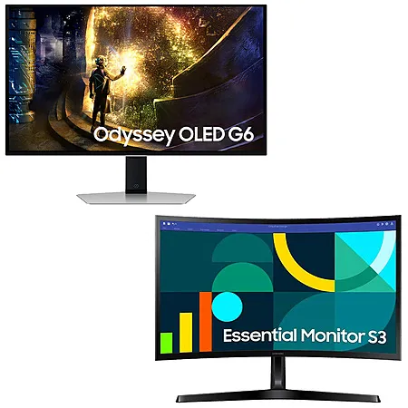 Samsung EPP/EDU: 27" Odyssey OLED G61SD 1440p 240Hz Gaming Monitor + 24" S35GD 1080p 100Hz Curved Monitor $550 + Free Shipping