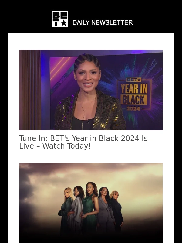 BET - Tune In: BET's Year in Black 2024 Is Live – Watch Today!