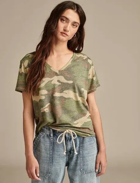 Lucky Brand Women's Classic V-Neck T-Shirt