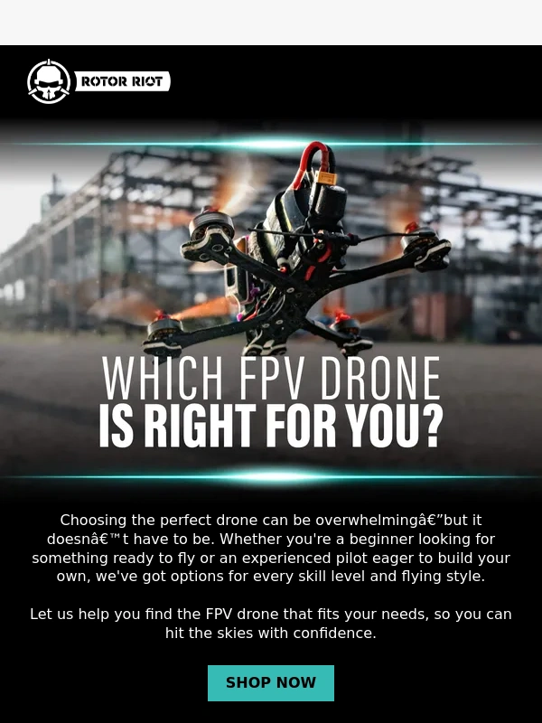 Rotor Riot - Find Your Perfect FPV Drone