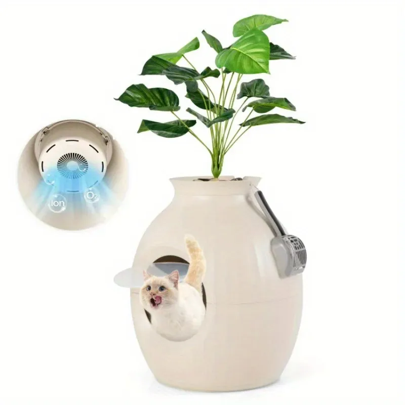 Costway Smart Plant Cat Litter Box