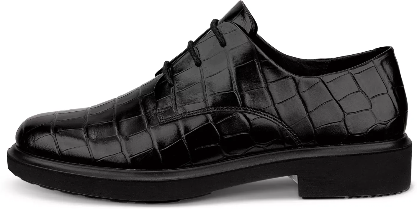ECCO Metropole Amsterdam - Women's Leather Derby Shoe - Black