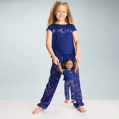 American Girl Kavi's™ Shining Star Pajamas for Girls & 18-inch Dolls (Girl of the Year™ 2023)