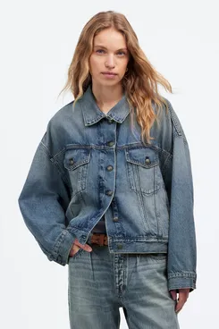 Madewell Relaxed Crop Jean Trucker Jacket
