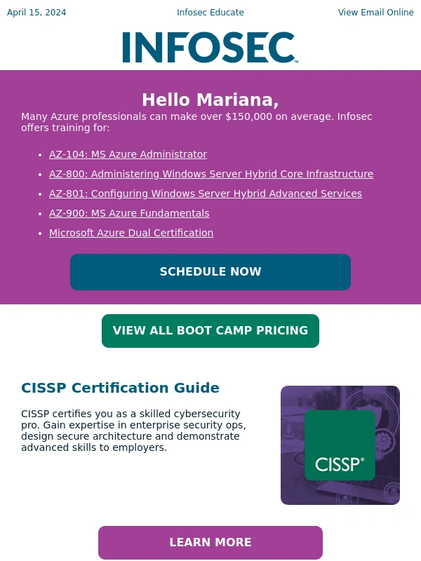 InfoSec - Time for You to Master Microsoft Azure ⏰