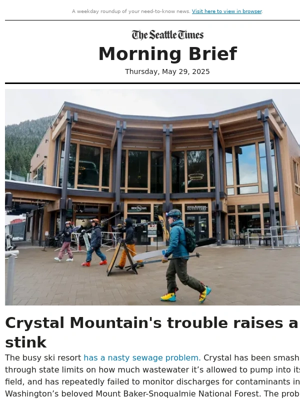 Seattle Times - Thursday Morning Brief: Violent night around Western WA