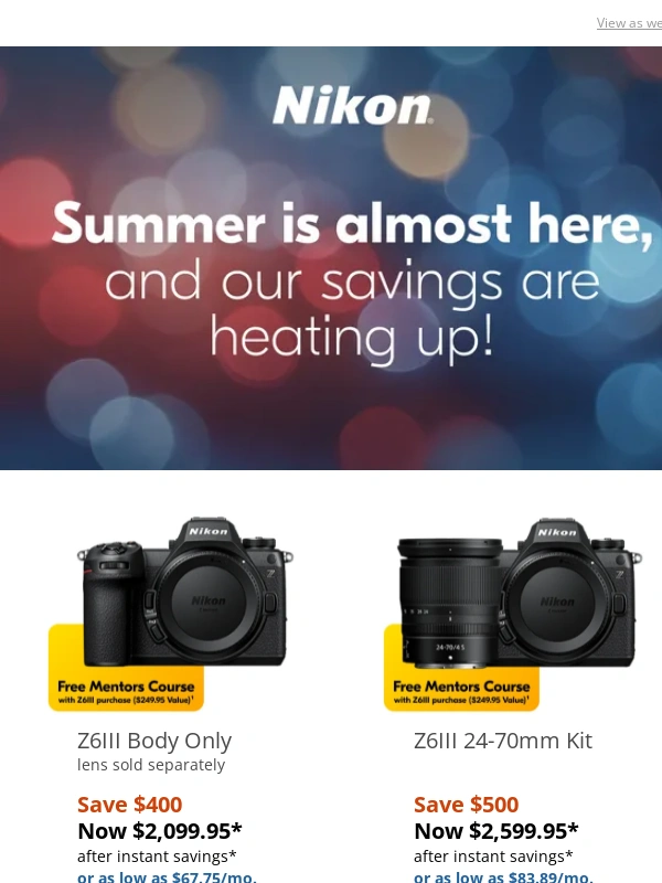 Nikon - Memorial Day Sale